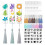 For Blank Acrylic Bookmark Set Flower Style Pattern Template 1