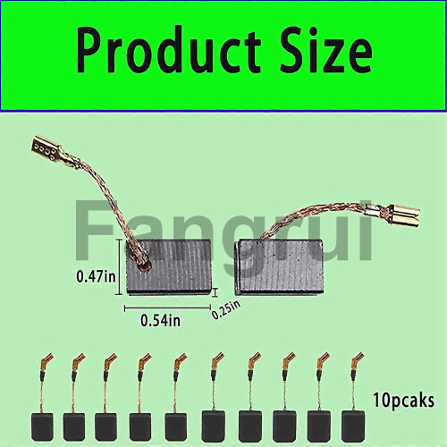 For 10pack N257540 Electric Motor Carbon Brushes 2