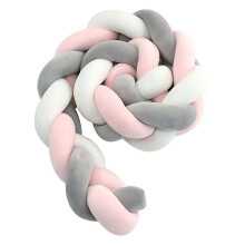 For Baby Twisted Bed Surround Plush Room Decorative Anticollision Strip