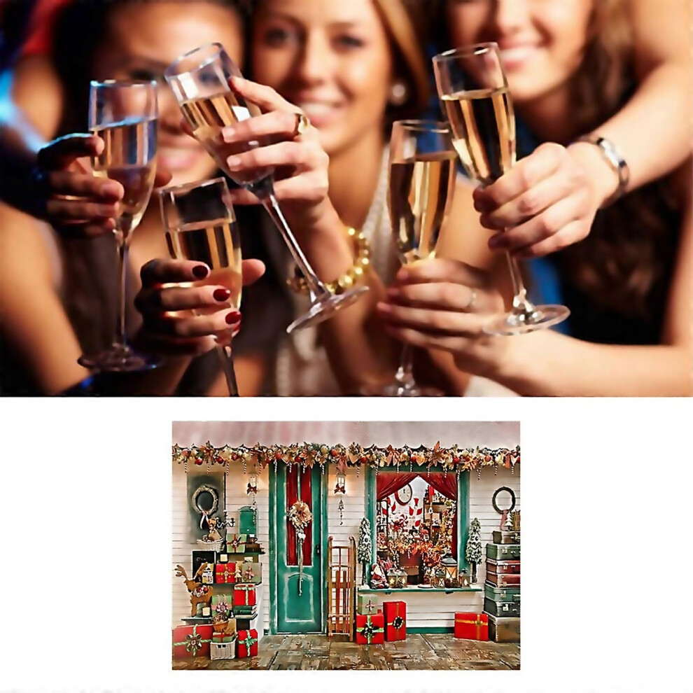 For 210X150cm Christmas Background Cloth Snowflake Party Decor Cloth 6000001174766