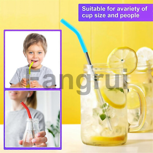 For Silicone Straw Tips Reusable Straw Tip Multicolor 2