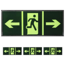 4pcs Luminous Exit -Schild Glühender Notfallausgangsanzeige