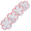4pcs Ceramic Tableware Chopstick Rest Chopstick Rack Decor (White) 7