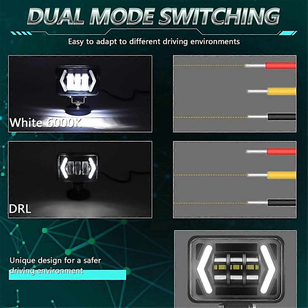 For 45 In Led Light Pods Offroad Led Driving Light 80w 8000lm Spot Light-image-OPC-PJYHPSN-NEW