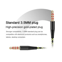 S760 1,2 m 3,5 mm kabelgebundene Ohrhörer, Silikon-Haken