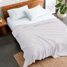 (Super King, White) 100% Egyptian Cotton Flat Sheet Luxury Soft Hotel Quality Single Double King Bed Sheets UK