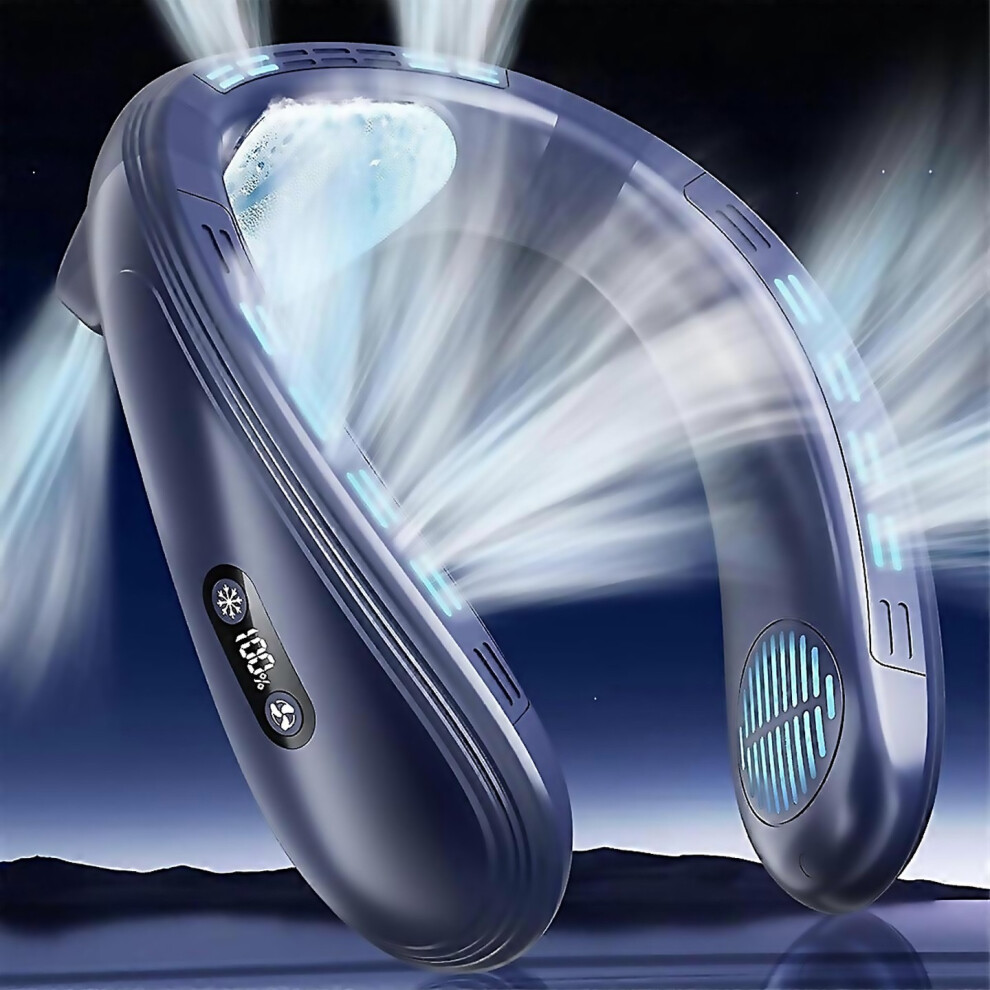 For 8000mah Rechargeable Wearable Ac Air Conditioner Neck Fan Cooler-image-OPC-PJYHSH5-NEW