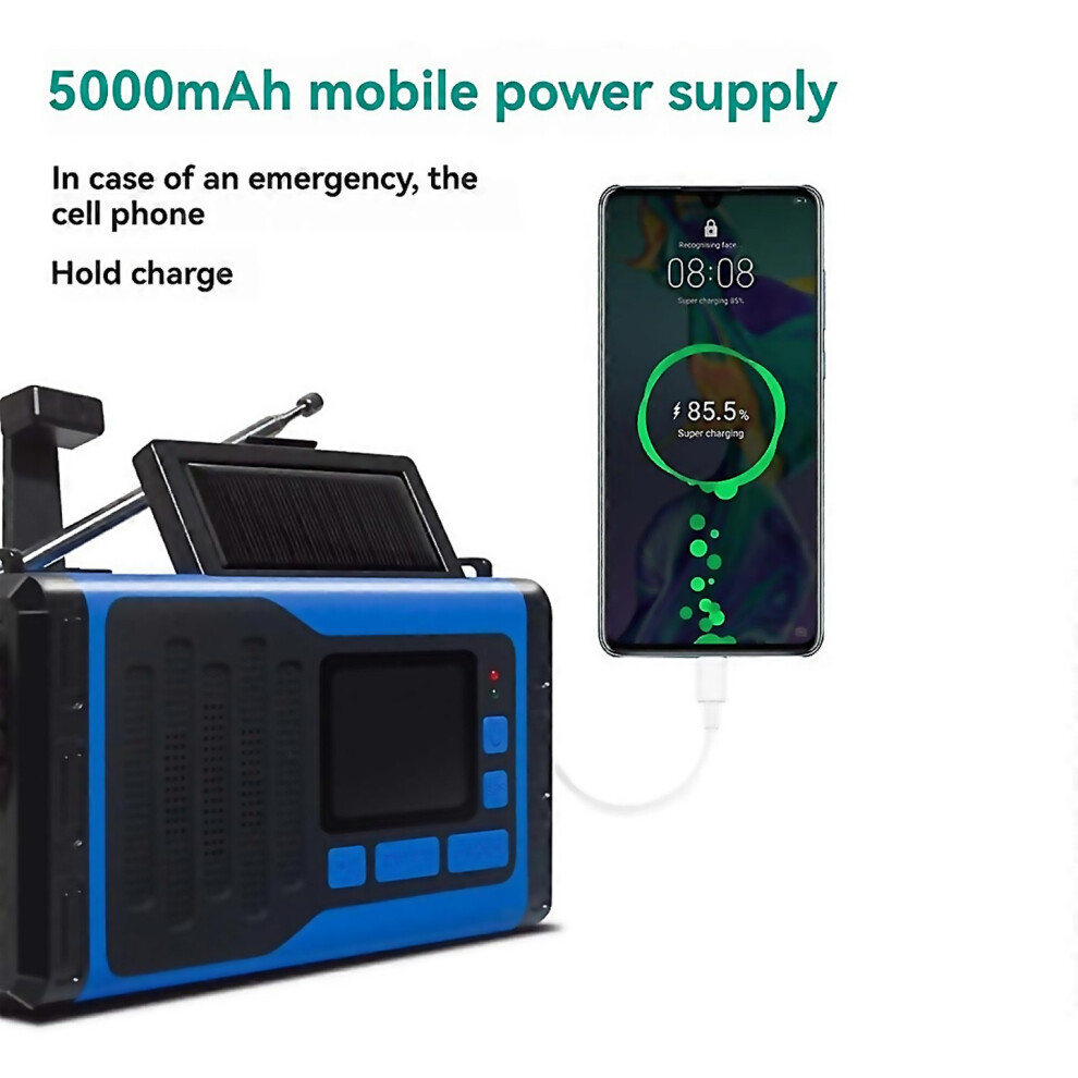 For Radios Fm Bluetooth Speaker Triple Band Radio Portable Light 6000001184499