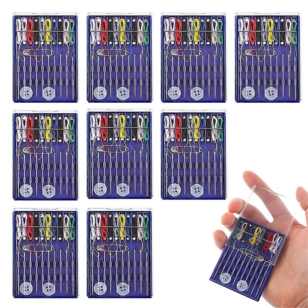 For 10boxes Mini Sewing Kitquick Fix Sewing Kit Small Travel Sewing