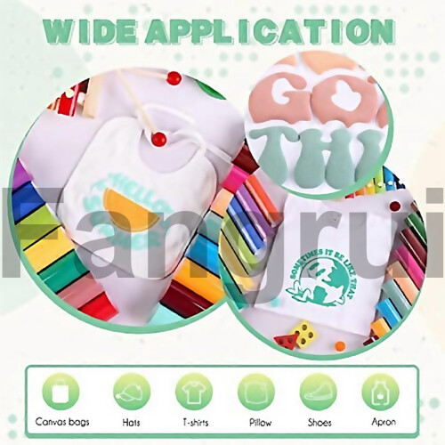 For Puff Vinyl Heat Transfer 18 Sheets 1