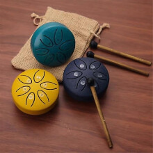 For Mini Steel Tongue Drum 3 Inch Sound Healing Drum