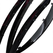 For 4pc Front Bumper Lip Splitter Trim Strips Fog Lights Grille Spoiler