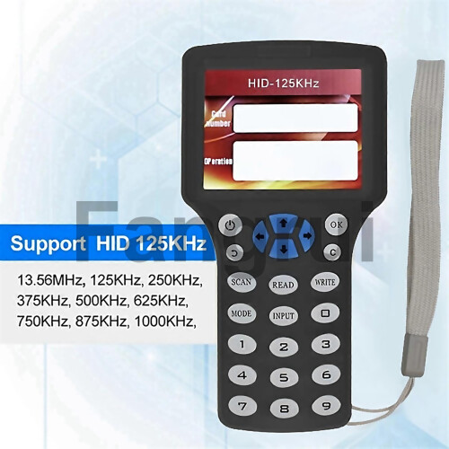 For 10 Frequency Rfid Card Reader Writer Duplicator5xuid Cardkeychain 1