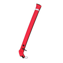 Diving Surface Marker Buoy, Portable Inflatable Signal Buoy for Diving, High Visibility, 2.5 Cm Valve, Red Color