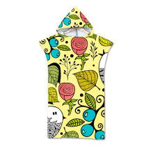 Hooded Beach Towel Adult One Size Fits All Unisex Tropical Style for Surfing Swimming and Travel - #E - 1 Piece