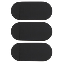 3Stk Schwarze Webcam Lens Caps Aus Robustem ABS, Privatsphäre Schützen