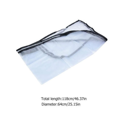1Eenvoudige Regenhoes Transparant PVC 1