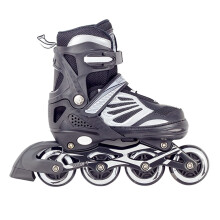 Adjustable Inline Skates for Children EU Size 34 with PU Flashing Wheels and Silent ABEC-7 Bearings for Beginners Black