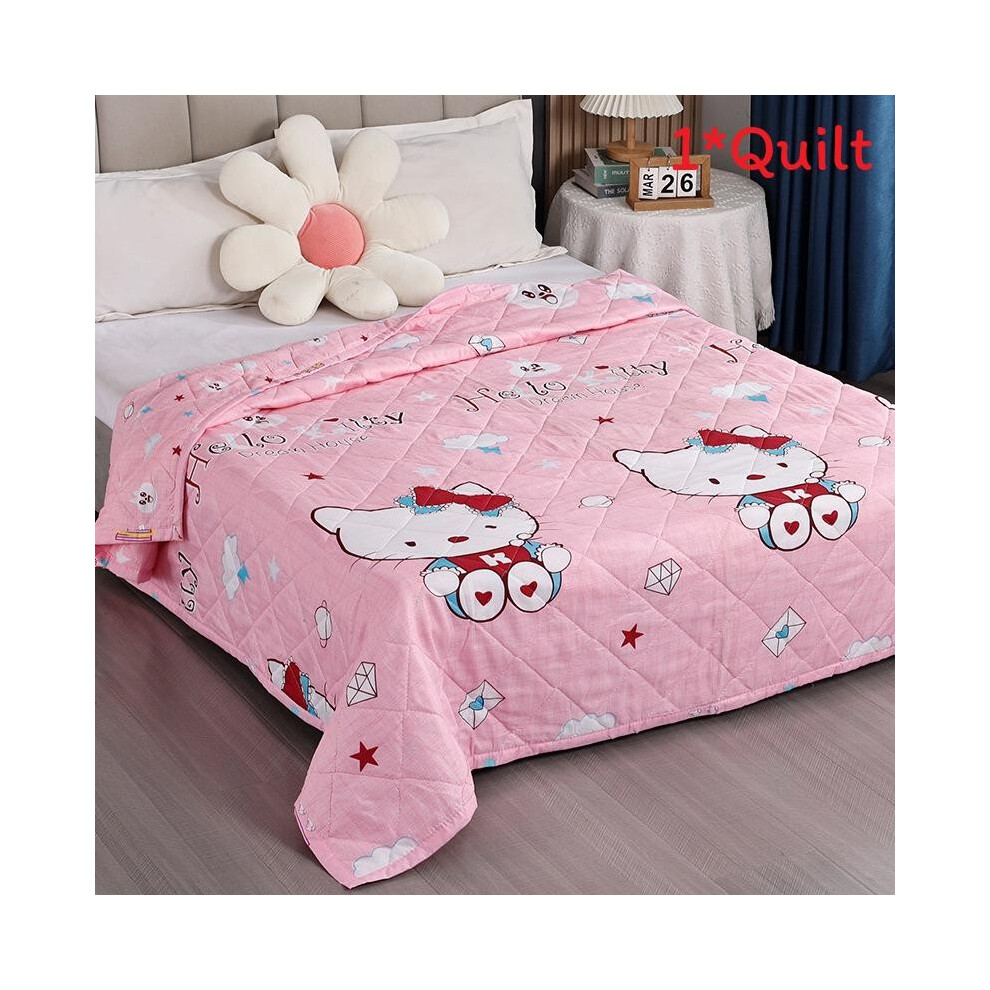 (Style 13,140*200Cm)EdredóN EdredóN Estampado Animal Plantas Verano Ropa De Cama Para HabitacióN Lavable De Estudiantes-image