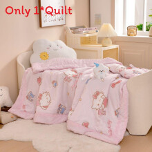(Hello Kitty, 150x200cm) Character Pattern Sanrio Cartoon Summer Air Conditioner Quilt Childrens Bedroom