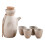 1Set Beige Ceramic Wine Kettle Sake Pot Decorative Home Drinkware 8