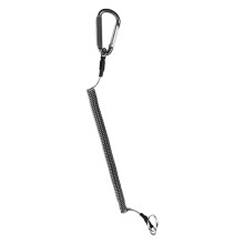 Lanyard Carabiner Heavy Duty Retractable Tether 1 Meter Steel Wire Tool for Fly Fishing and General Use