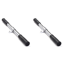 Pull-Up Bar Set, 2 Rotating Straight Bars for Cable Machines, Rowing and Biceps Training, Home Gym Equipment