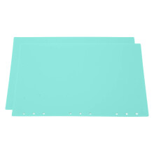 20 piezas de cubiertas para encuadernación PP 19/51mm Verde claro