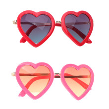 2Stk Kindersonnenbrillen Herz-Design Uv-Schutz Bunte Party Accessoires
