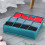 1Pc Polyester Underwear Storage Box 12 Cell Foldable Blue Organizer 6