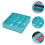 1Pc Polyester Underwear Storage Box 12 Cell Foldable Blue Organizer 3