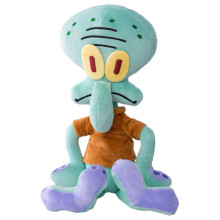 (Squidward-40cm)Spongebob Patrick Ster Slak Egel Plush Speelgoed Hanger Zachte Knuffel Schattig Geschenk