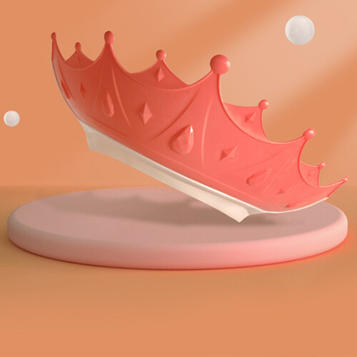 Baby Shower Cap Silicone Crown Shape Ear 2