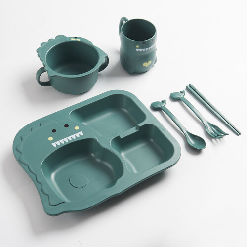 Children Tableware PP Cute Cartoon Dinosaur