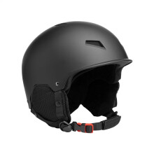 Snowboard Helmet for Adults, Women, Black L, Breathable Ski Head Cover with Safety Glasses Strap Clip, Protective Gear