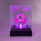 Acrylic Cube Baseball Box Display Holder Stand with LED Light for Signed Baseballs - Clear Baseball Case 3