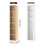(White) Levede Slim 6-Tier Narrow Bookcase Storage 7