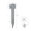 (Pack of 4) Metal Railway Sleeper Brackets 3