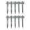 (Pack of 10) Metal Railway Sleeper Brackets 1