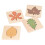 4Pcs Wooden Jigsaw Leaves Develop Skills Bright 7