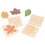 4Pcs Wooden Jigsaw Leaves Develop Skills Bright 3