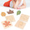 4Pcs Wooden Jigsaw Leaves Develop Skills Bright 12