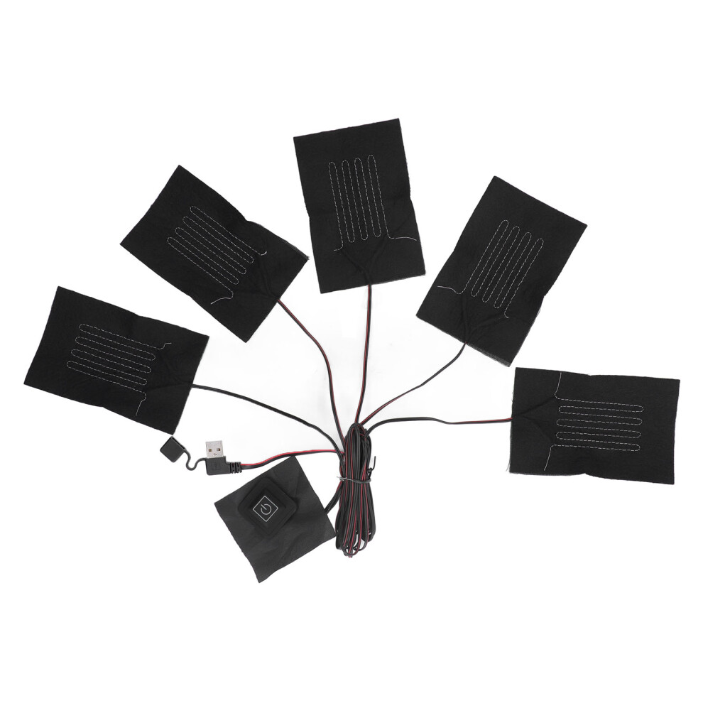 5 in 1 Electric Vest Cloth Heat Pad 3 Gears