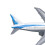 2 Pcs Airplane Model Simulation Alloy Model Toy 15