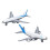 2 Pcs Airplane Model Simulation Alloy Model Toy 1