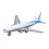 2 Pcs Airplane Model Simulation Alloy Model Toy 5