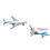 2 Pcs Airplane Model Simulation Alloy Model Toy 10