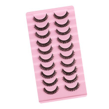 10 Paar wiederverwendbare selbsthaftende falsche Wimpern, ohne Kleber oder Eyeliner erforderlich