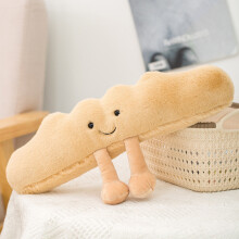 (Baguette)Brood Kort Pluche Speelgoed Pop Baguette Cruller Decoratie Kinderen Zacht