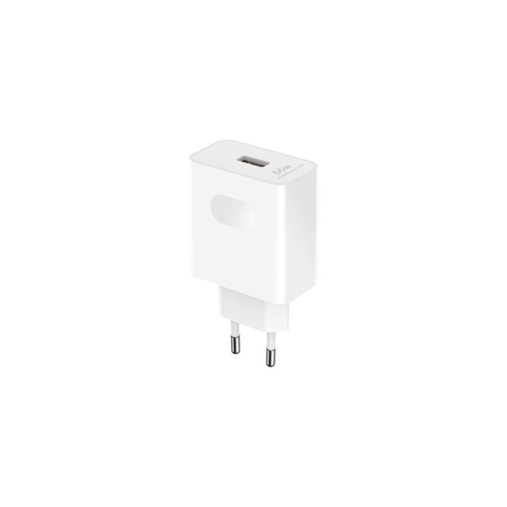 Honor 66W Supercharge Mains Charger With Usb-A To Usb-C Cable, White